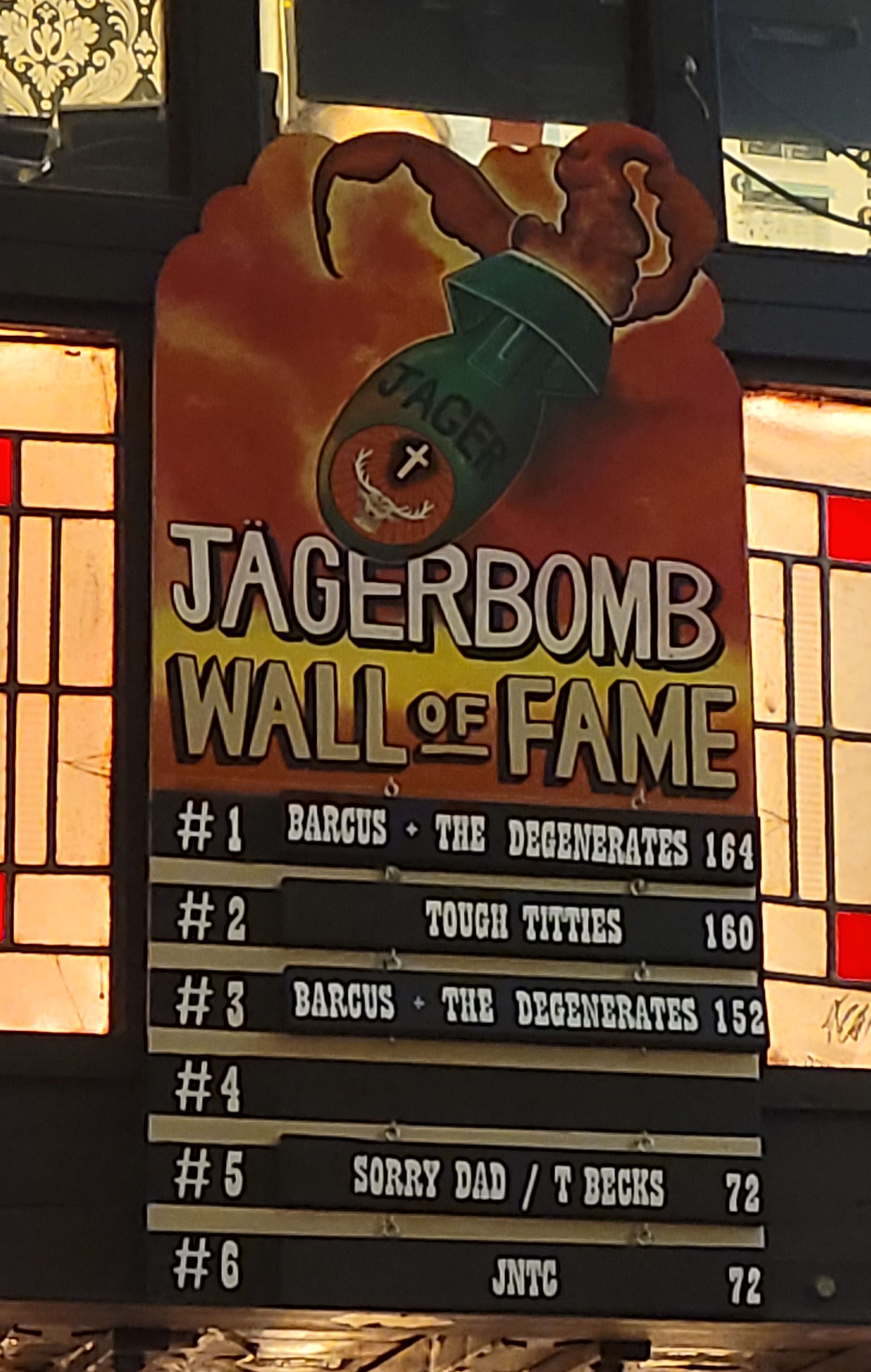 Jager Bomb Scoreboard