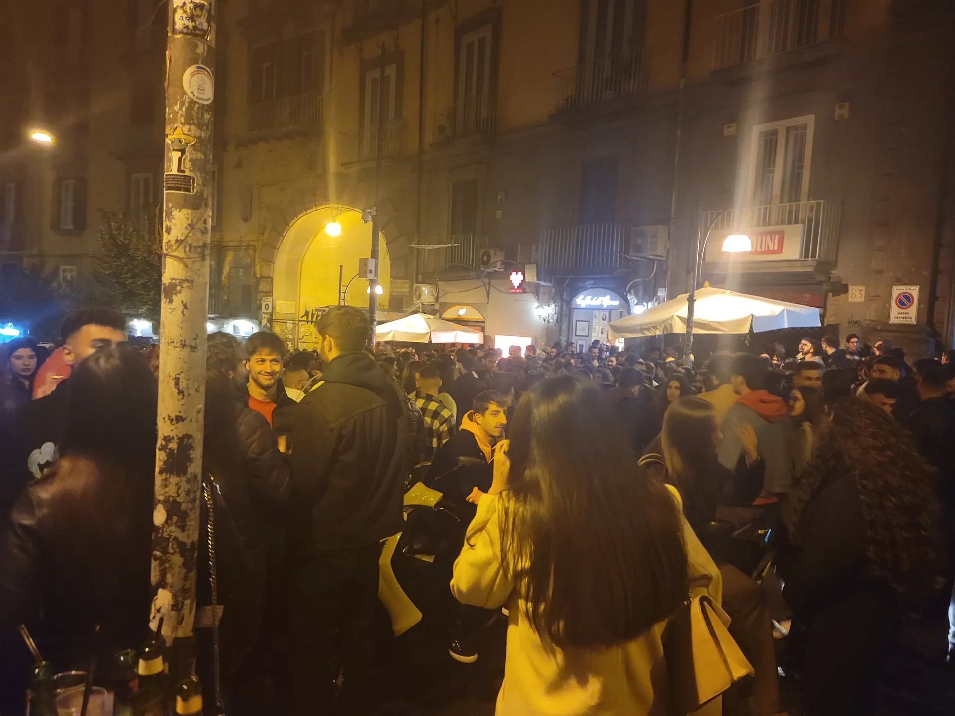 Crowded Streets of Naples